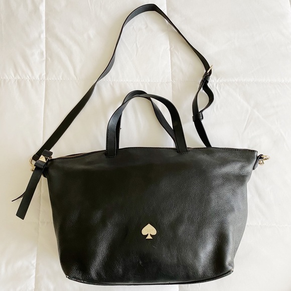 kate spade Handbags - 🎀Kate Spade Bow Shaped Bottom Large Bag 100% Leather